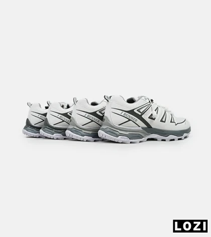 کفش کتانی بزرگ پا سفید طوسی I-Runner