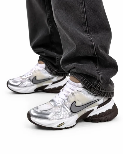 کفش کتانی زنانه مدل نایکی V2K سفید طوسی قهوه ای (بالاترین کیفیت) NIKE V2K