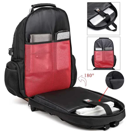 کیف مدرسه کوله پشتی لپ تاپ 17 اینچ اورجینال بنج BANGE 1901