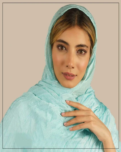 شال چروک پلیسه ابریشم