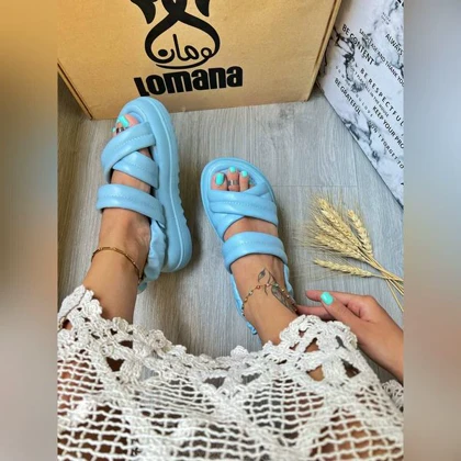 صندل ضربدری پفکی پشت‌کش _ 1455