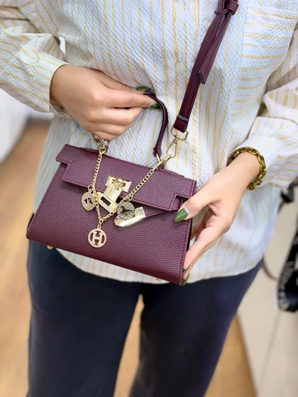 کیف دخترانه مینی هرمس زنجیردار kelly
