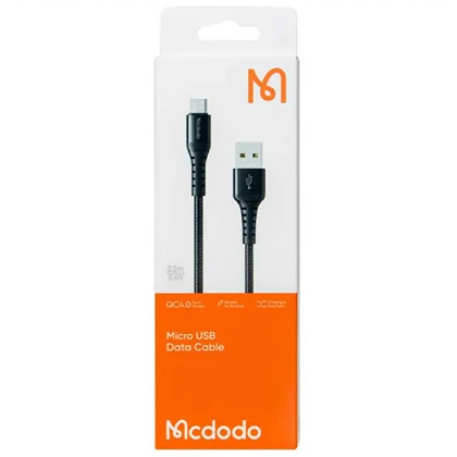 کابل شارژ سریع یو اس بی به میکرو 3 آمپر 20 سانتی‌متری مک‌دودو CA-2280