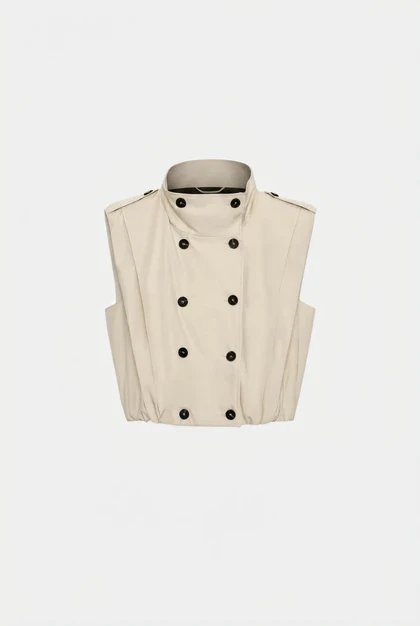 وست کتان زارا زنانه (Biker Vest) رسپکت