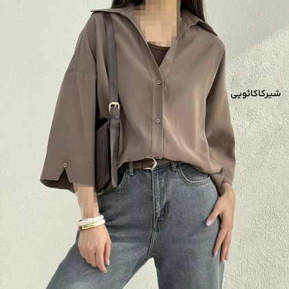 شومیز زنانه سیلک پشت پیله