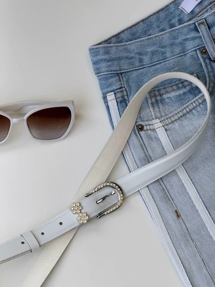 1643- کمربند پلاک نگین‌دار