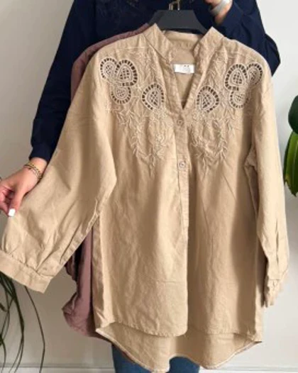 مانتو گلدوزی دار نجلا