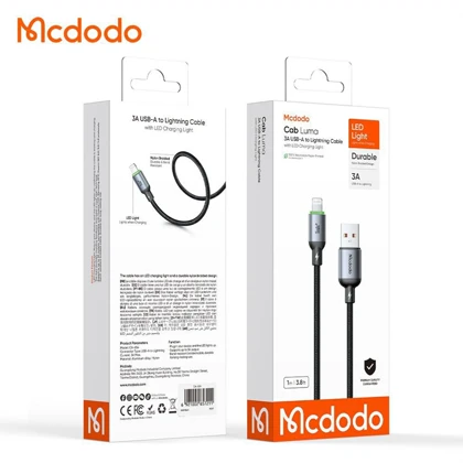 کابل آیفون لایتنینگ مک دودو Mcdodo مدل CA-6540 جریان 3 آمپر 1 متر