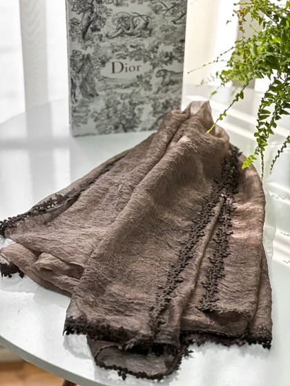 شال پفکی شکوفه ای