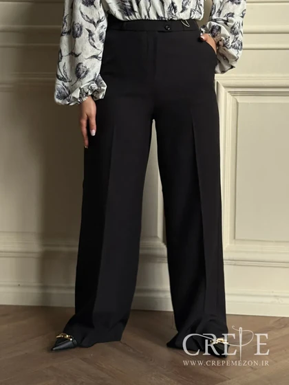 شلوار لینن بگ واید قد 110