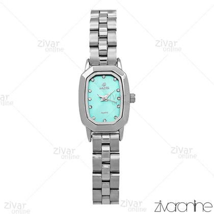 ساعت داتیس زنانه صفحه آبی تیفانی نگین‌دار 106917