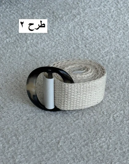 کمربند کنفی سگک پلاستیکی پهن