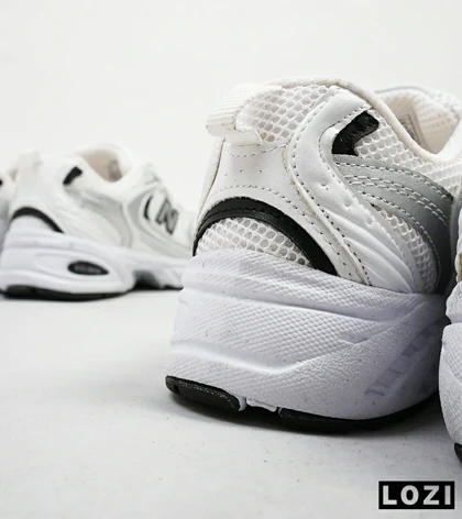 کفش کتانی مردانه و زنانه سفید طوسی NEW BALANCE 530