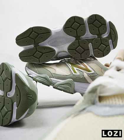 کفش کتانی زنانه سبز کرم NEW BALANCE 9060