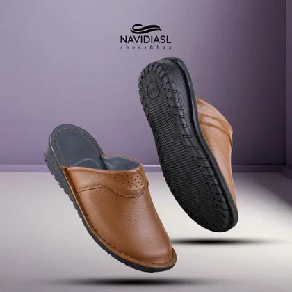 صندل مردانه چرم شهاب طبی کد 1503013