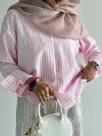 شومیز راه راه کریشه