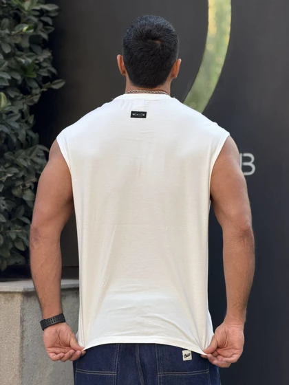 رکابی ورزشی وست پانچی سفید