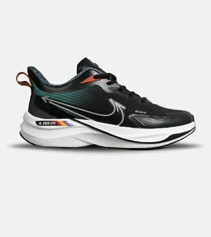 کفش کتانی مردانه و زنانه مشکی سبز نایک NIKE PEGASUS target مدل 7029