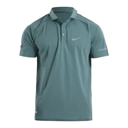 پولوشرت ورزشی مردانه نایک مدل 579 سبز آدامسی تیره
