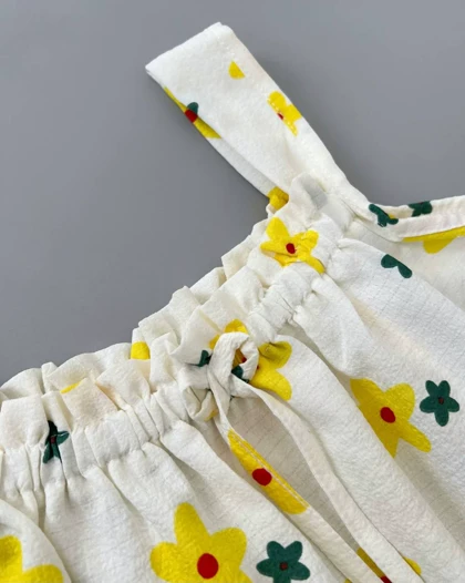 ست تاپ پایین خامه دوزی و شلوارک کد 5017