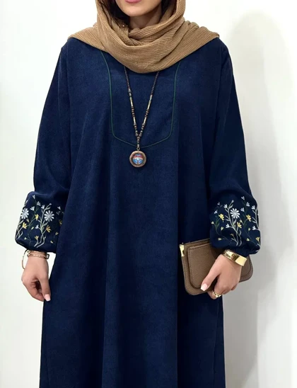 پیراهن مانتویی گلدوزی جانان 1