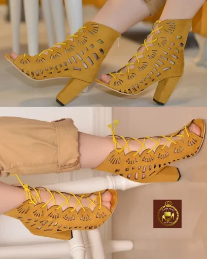 صندل مجلسی زنانه جلو باز پاشنه 7 سانت