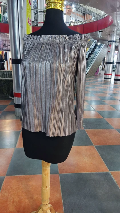 شومیز مجلسی ساتن پلیسه