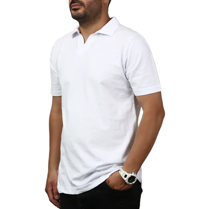 پولوشرت آستین کوتاه یقه شکاری مردانه سیزر مدل 15611952