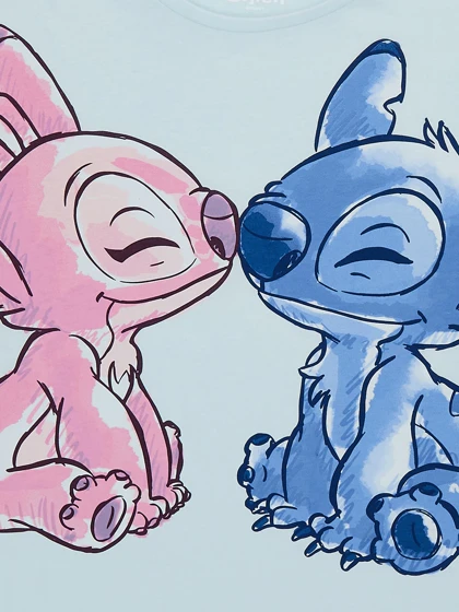 تیشرت لیلو و استیچ | Lilo &amp; Stitch Angel Love Girls کد 231324