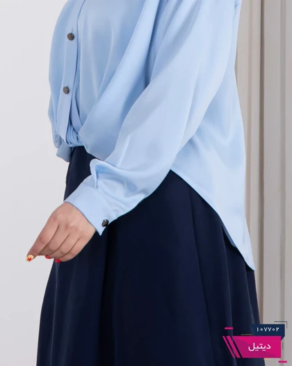 شومیز ساتن گره‌ای TAFFETA