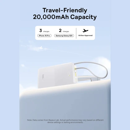 پاور بانک 20000 باسئوس Baseus اصل 22.5 وات مدل PPBD2P-2022 با کابل