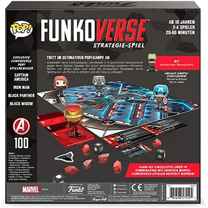 بازی فکری فانکوورس Funkoverse مدل Marvel 100 نسخه 4 کاراکتری
