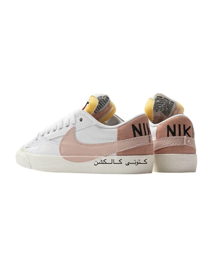 کتانی ویتنامی نایکی بلیزر بدون ساق جامبو صورتی Nike Blazer Low 77 Jambo white pink