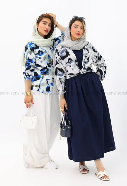 شومیز نخی طرح دار
