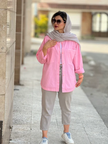 مانتو لینن پنبه ( دارای ایراد جزیی )