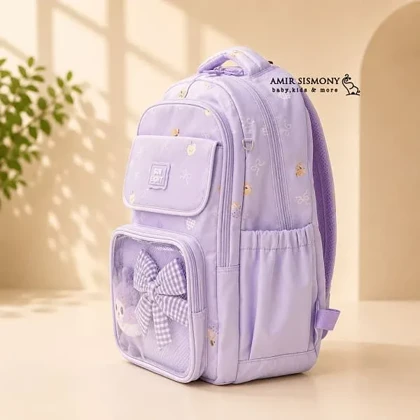 کوله پشتی مدرسه دخترانه پاپیونی