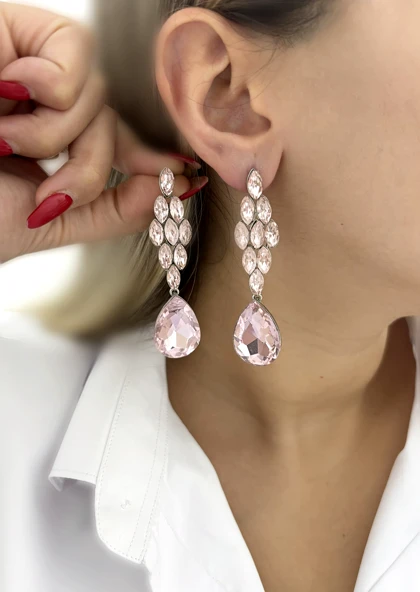 گوشواره فشن مجلسی تمام نگین886