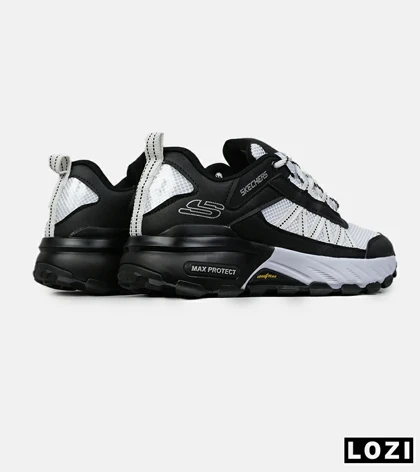 کفش کتانی طبی ورزشی سفید مشکی SKECHERS max protect مدل 8557