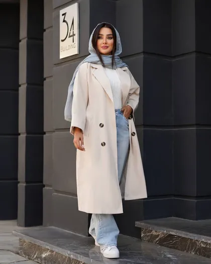 بارانی عبایی کد 3360