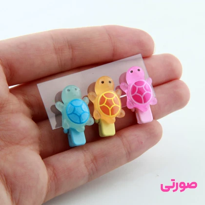 گیره مو دخترانه مدل لاک پشت