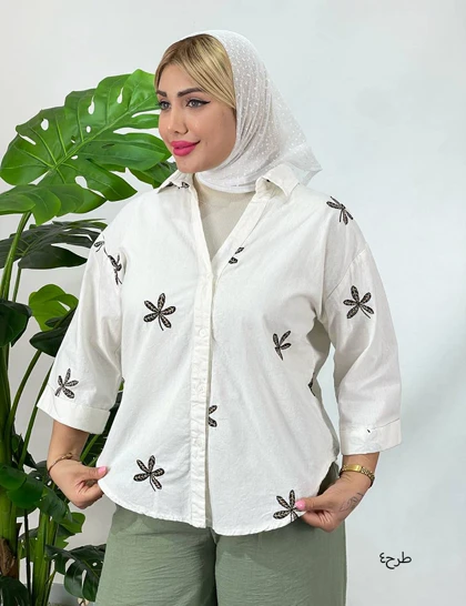 شومیز گلدوزی بهارک کد : sh1023