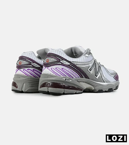 کفش کتانی مردانه و زنانه طوسی بنفش New Balance 860 V.02 مدل 7511
