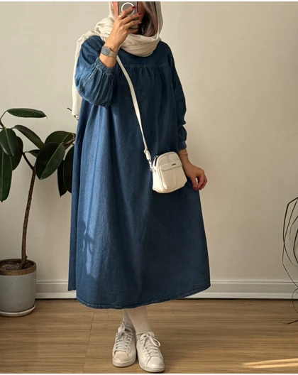 پیراهن جین پارچه ترک 3