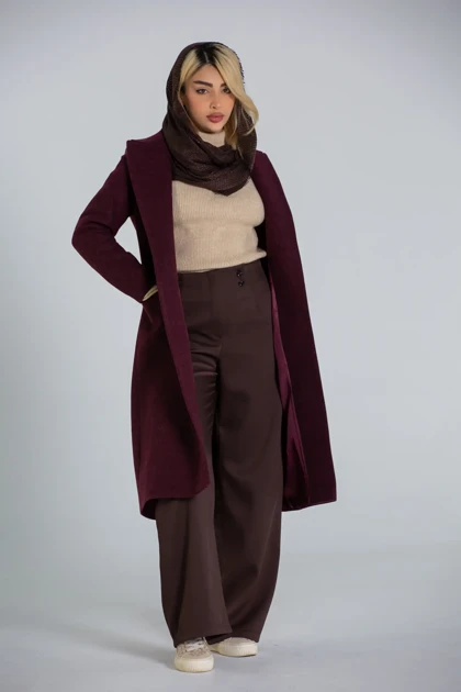 پالتو یقه بلیزر بلند