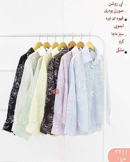 شومیز طرح گل زنانه 3211 | الینور