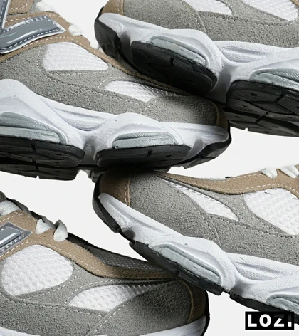 کفش کتانی مردانه و زنانه کرم طوسی NEW BALANCE 9060 مدل 7317