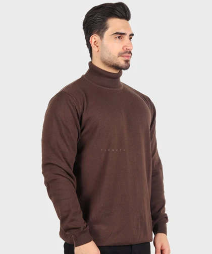 یقه اسکی مردانه ساده و بافت 0254