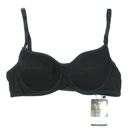 ست شورت و سوتین زنانه نخی کاپ‌دار بیسیک فنردار برند آنیت