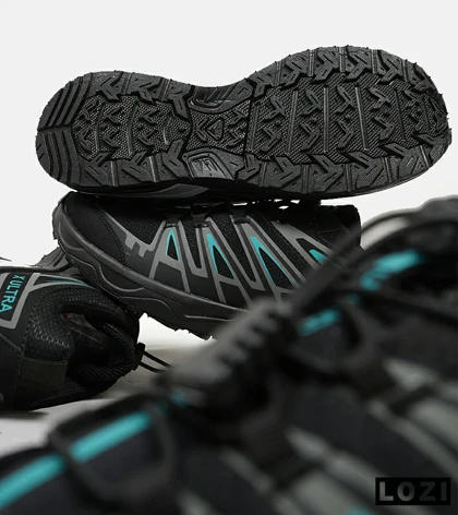 کفش کتانی بزرگ پا مشکی آبی سالومون Salomon X ULTRA