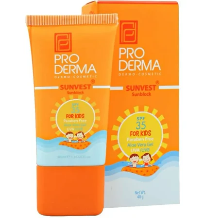 ضدآفتاب کودکان پرودرما SPF35 حجم 40گرم